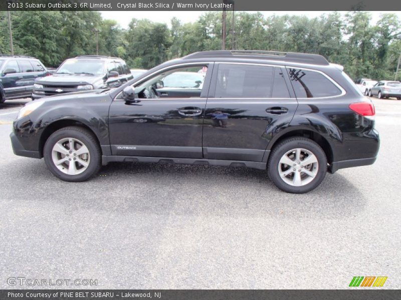 Crystal Black Silica / Warm Ivory Leather 2013 Subaru Outback 3.6R Limited