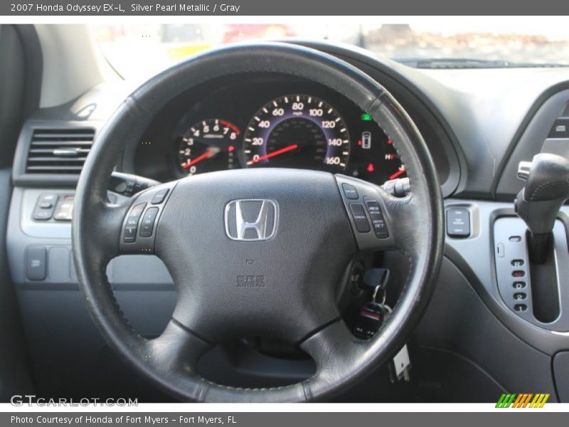Silver Pearl Metallic / Gray 2007 Honda Odyssey EX-L