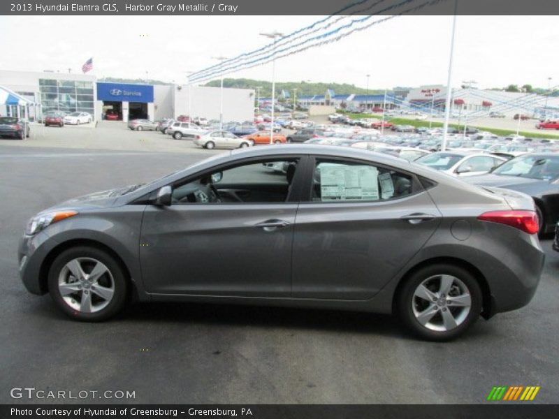 Harbor Gray Metallic / Gray 2013 Hyundai Elantra GLS
