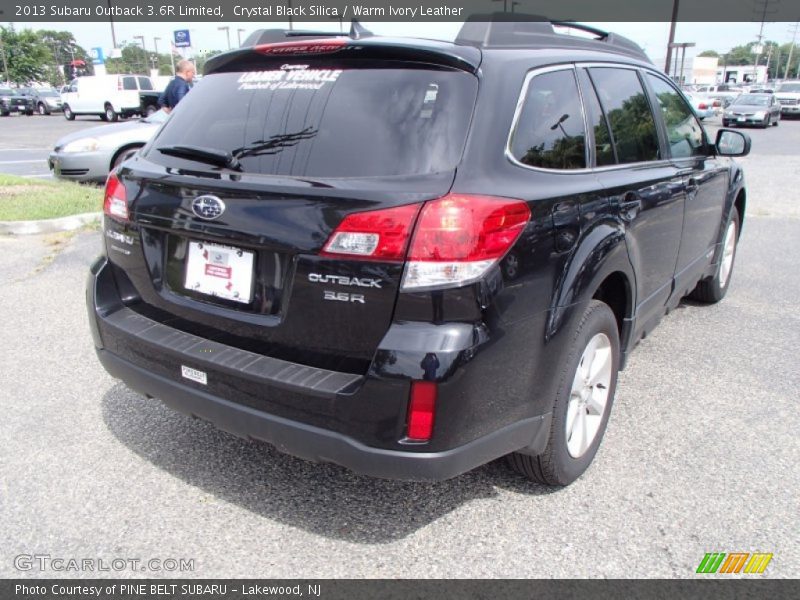 Crystal Black Silica / Warm Ivory Leather 2013 Subaru Outback 3.6R Limited