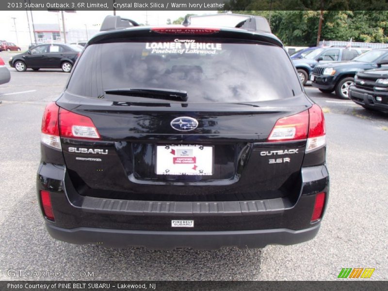 Crystal Black Silica / Warm Ivory Leather 2013 Subaru Outback 3.6R Limited
