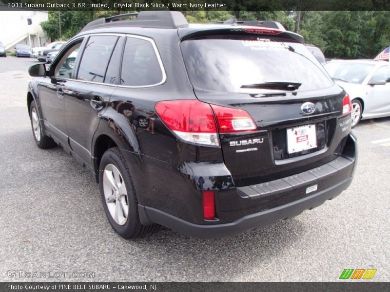 Crystal Black Silica / Warm Ivory Leather 2013 Subaru Outback 3.6R Limited