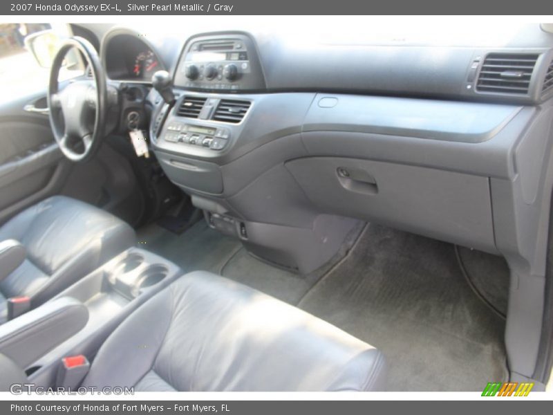 Silver Pearl Metallic / Gray 2007 Honda Odyssey EX-L
