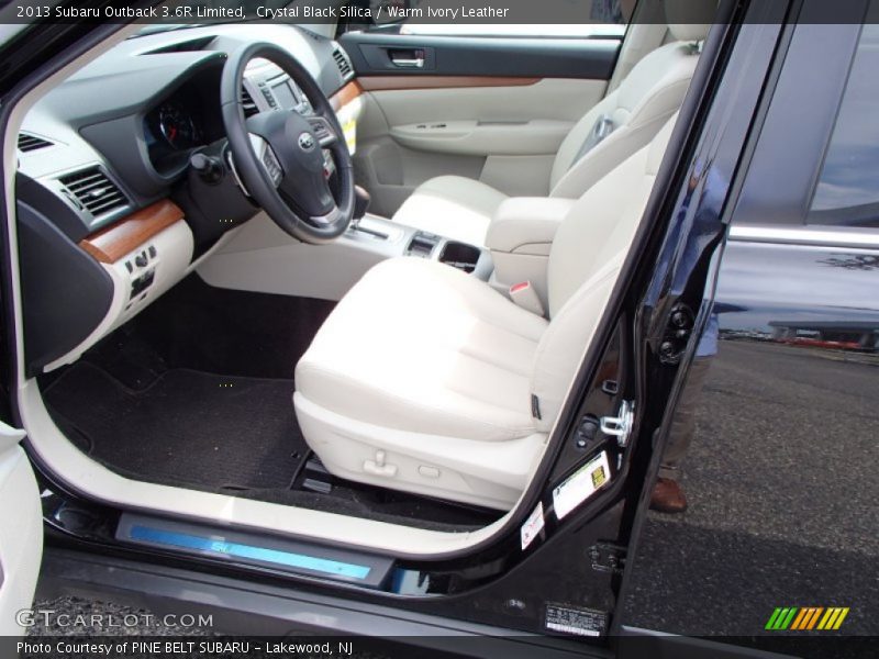 Crystal Black Silica / Warm Ivory Leather 2013 Subaru Outback 3.6R Limited