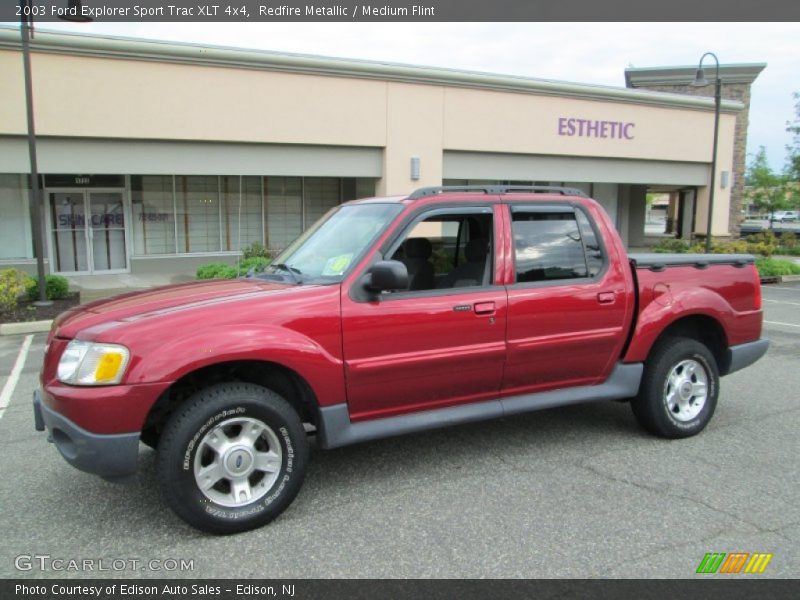 Redfire Metallic / Medium Flint 2003 Ford Explorer Sport Trac XLT 4x4