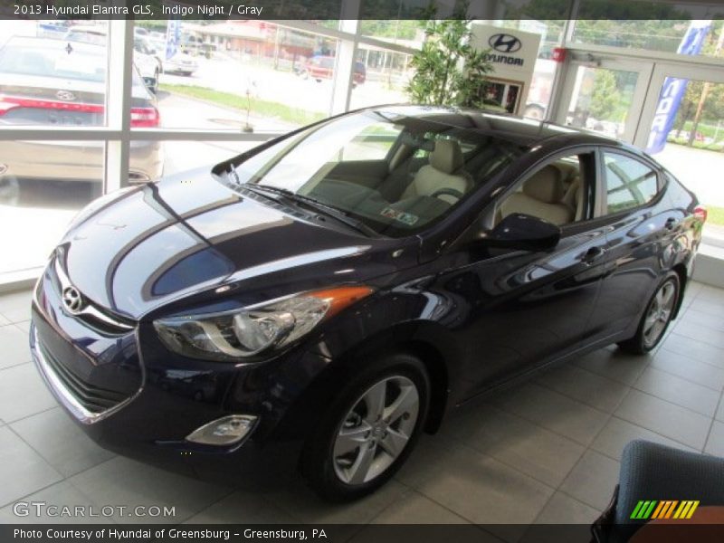 Indigo Night / Gray 2013 Hyundai Elantra GLS