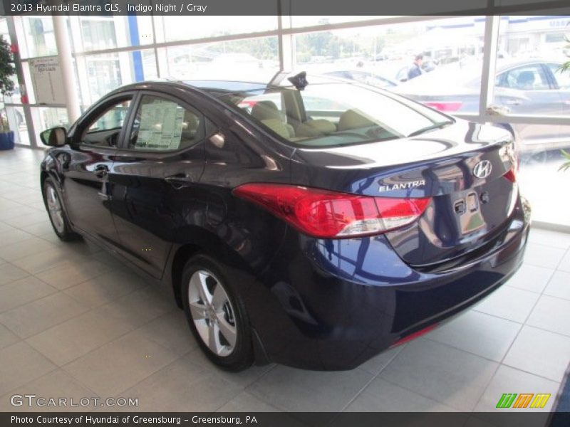 Indigo Night / Gray 2013 Hyundai Elantra GLS