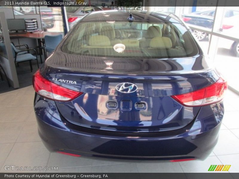 Indigo Night / Gray 2013 Hyundai Elantra GLS