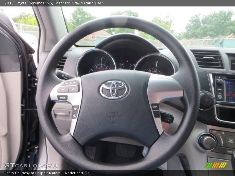 Magnetic Gray Metallic / Ash 2013 Toyota Highlander V6