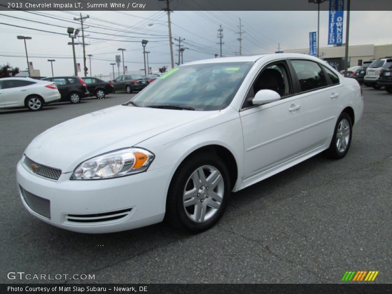 Summit White / Gray 2013 Chevrolet Impala LT
