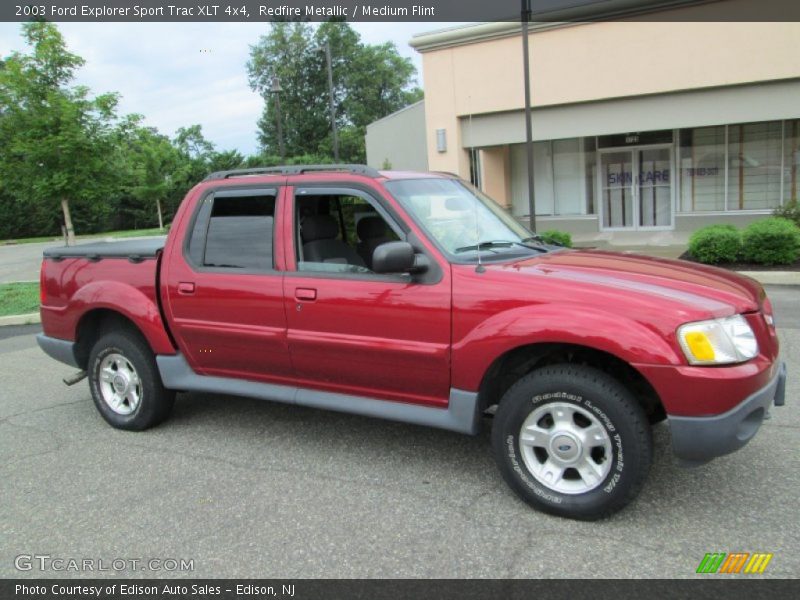 Redfire Metallic / Medium Flint 2003 Ford Explorer Sport Trac XLT 4x4