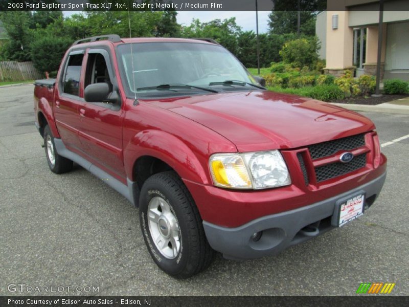 Redfire Metallic / Medium Flint 2003 Ford Explorer Sport Trac XLT 4x4
