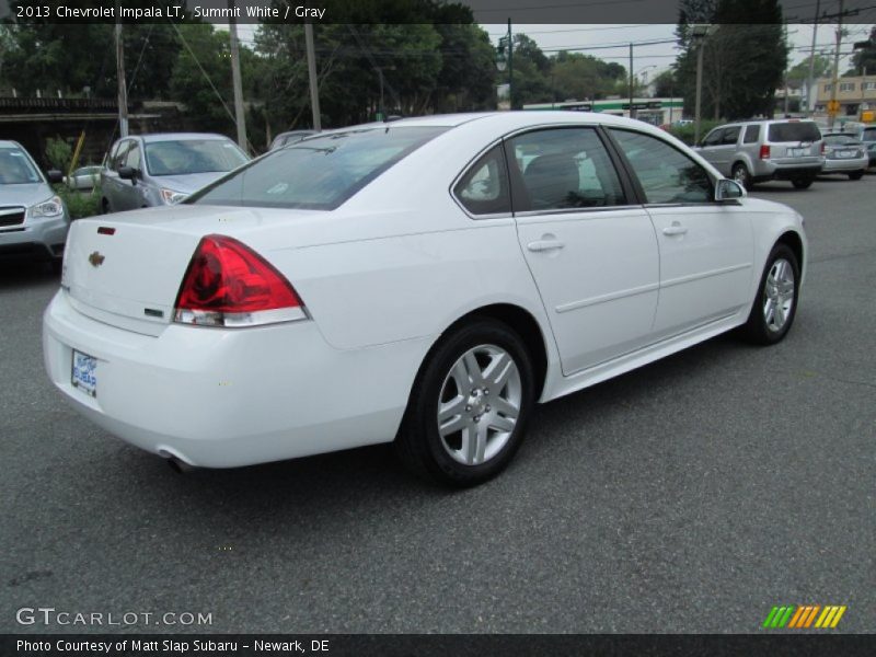 Summit White / Gray 2013 Chevrolet Impala LT