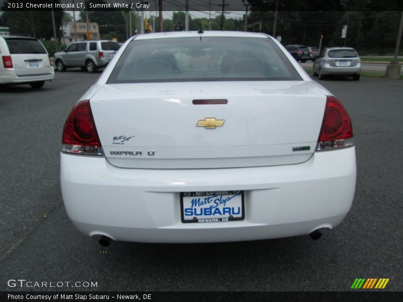 Summit White / Gray 2013 Chevrolet Impala LT