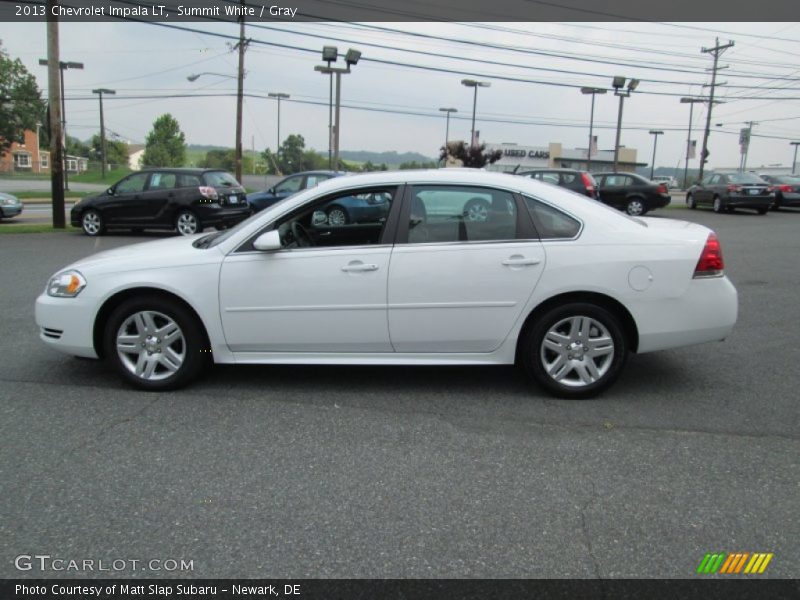 Summit White / Gray 2013 Chevrolet Impala LT