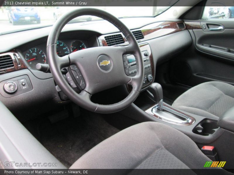 Summit White / Gray 2013 Chevrolet Impala LT