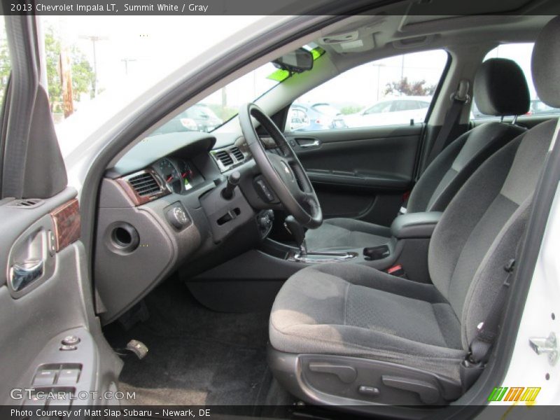 Summit White / Gray 2013 Chevrolet Impala LT