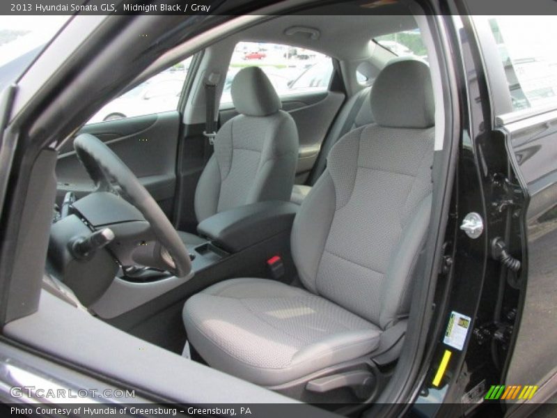 Midnight Black / Gray 2013 Hyundai Sonata GLS