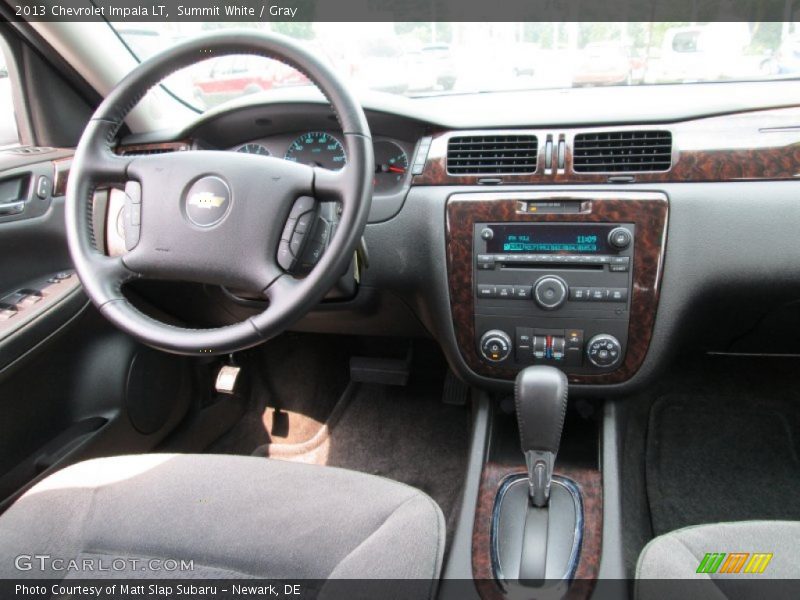 Summit White / Gray 2013 Chevrolet Impala LT