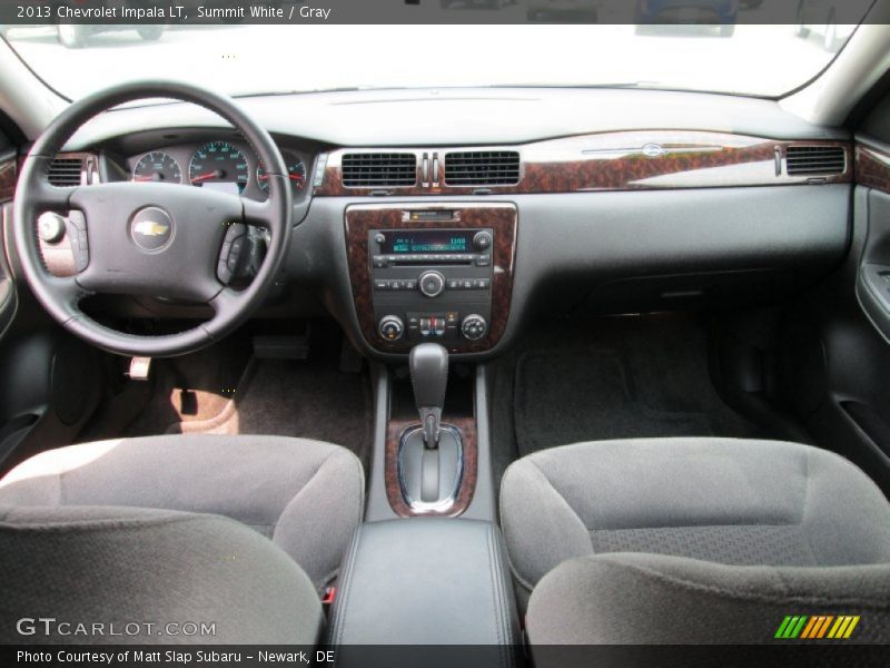 Summit White / Gray 2013 Chevrolet Impala LT