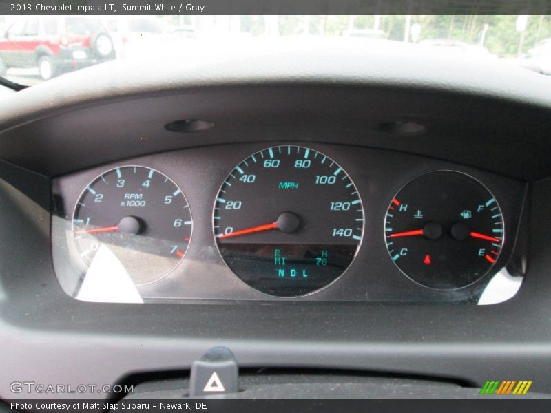 Summit White / Gray 2013 Chevrolet Impala LT