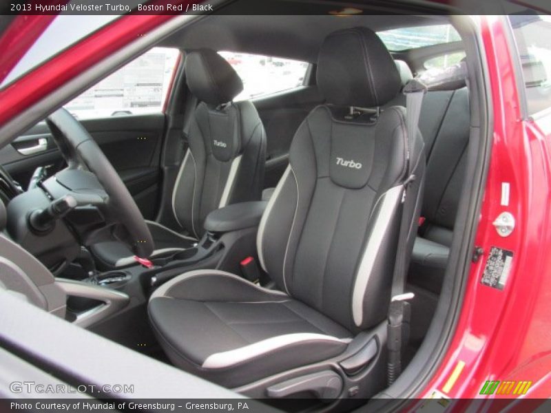 Boston Red / Black 2013 Hyundai Veloster Turbo
