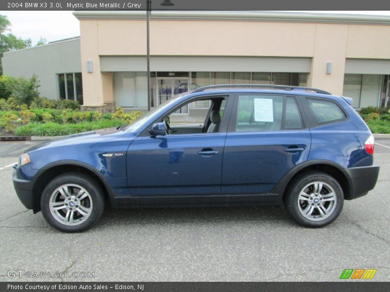 Mystic Blue Metallic / Grey 2004 BMW X3 3.0i