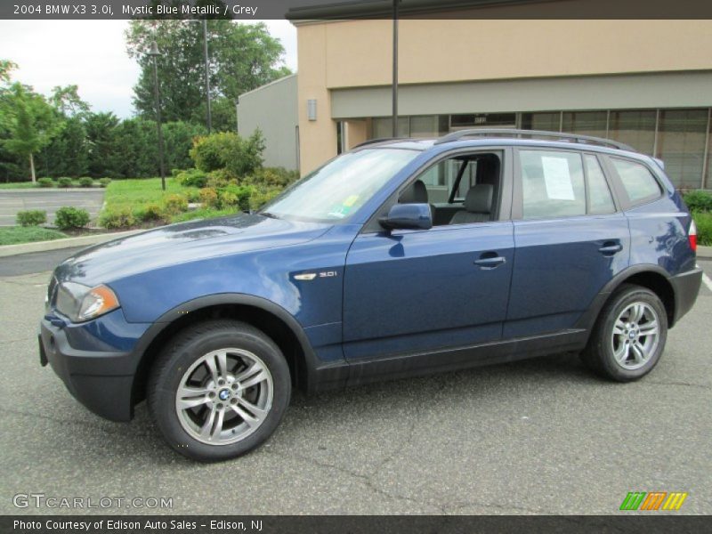 Mystic Blue Metallic / Grey 2004 BMW X3 3.0i