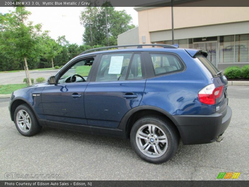 Mystic Blue Metallic / Grey 2004 BMW X3 3.0i