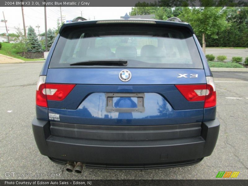 Mystic Blue Metallic / Grey 2004 BMW X3 3.0i