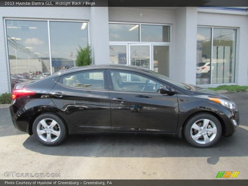 Midnight Black / Beige 2013 Hyundai Elantra GLS