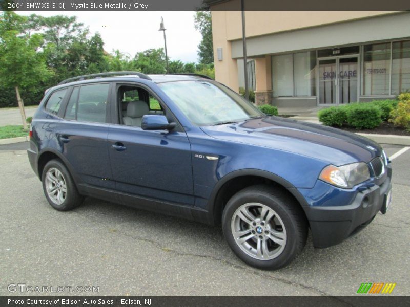 Mystic Blue Metallic / Grey 2004 BMW X3 3.0i