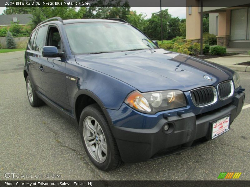 Mystic Blue Metallic / Grey 2004 BMW X3 3.0i