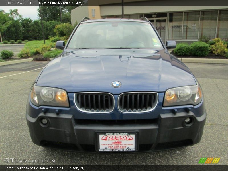 Mystic Blue Metallic / Grey 2004 BMW X3 3.0i