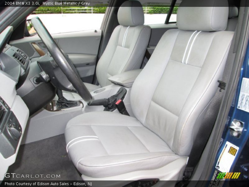 Mystic Blue Metallic / Grey 2004 BMW X3 3.0i