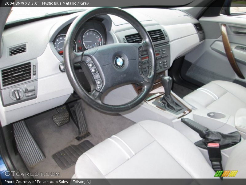 Mystic Blue Metallic / Grey 2004 BMW X3 3.0i