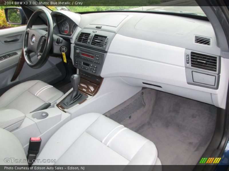 Mystic Blue Metallic / Grey 2004 BMW X3 3.0i