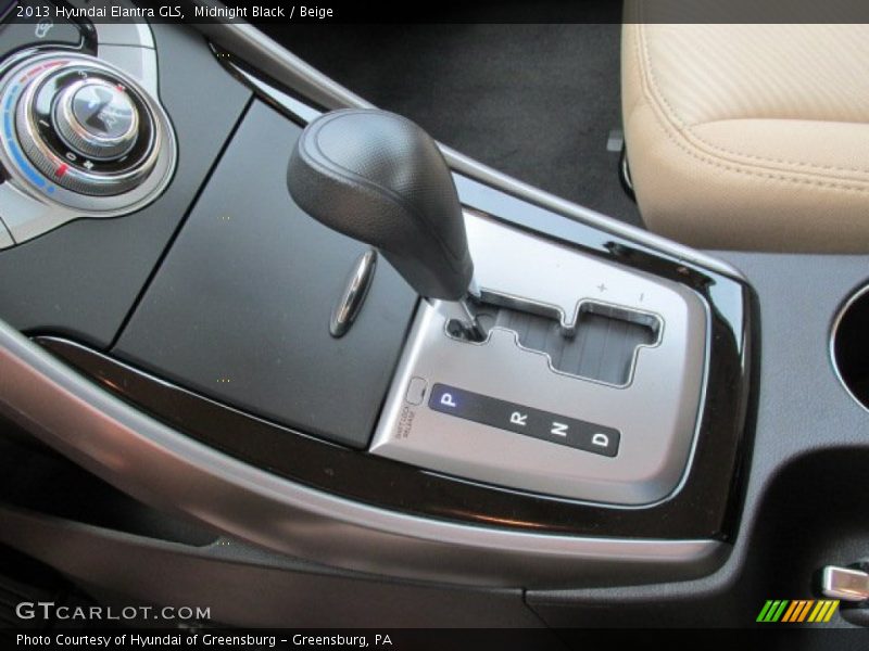 Midnight Black / Beige 2013 Hyundai Elantra GLS