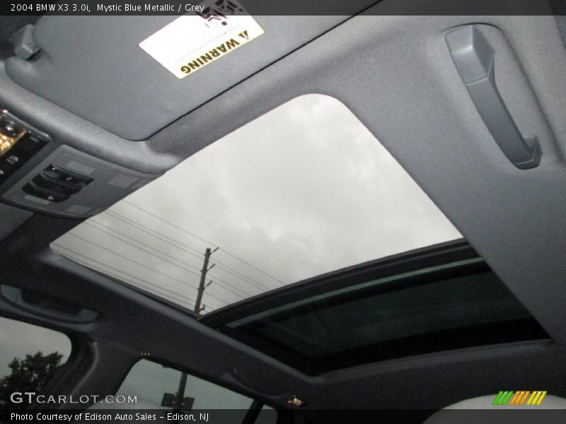Mystic Blue Metallic / Grey 2004 BMW X3 3.0i