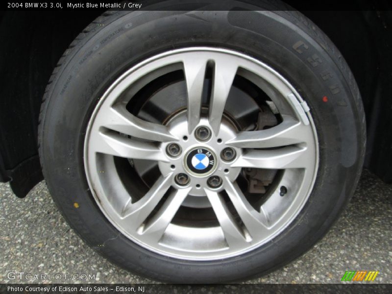 Mystic Blue Metallic / Grey 2004 BMW X3 3.0i