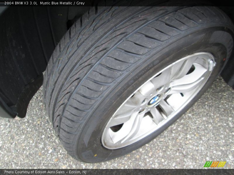 Mystic Blue Metallic / Grey 2004 BMW X3 3.0i