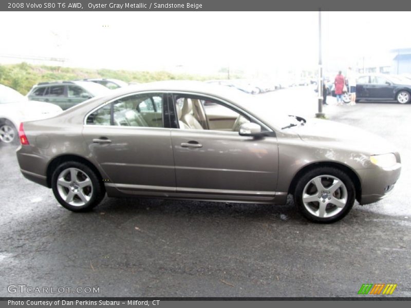 Oyster Gray Metallic / Sandstone Beige 2008 Volvo S80 T6 AWD
