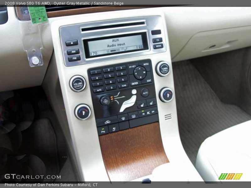 Oyster Gray Metallic / Sandstone Beige 2008 Volvo S80 T6 AWD