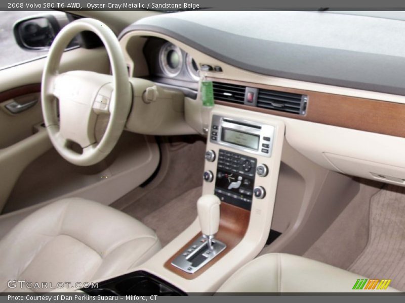 Oyster Gray Metallic / Sandstone Beige 2008 Volvo S80 T6 AWD