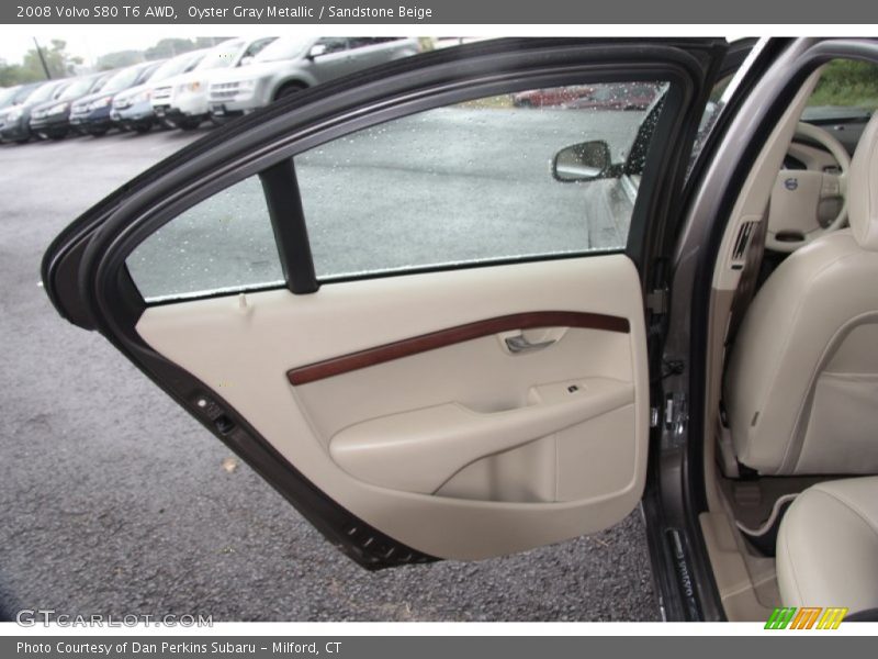 Oyster Gray Metallic / Sandstone Beige 2008 Volvo S80 T6 AWD