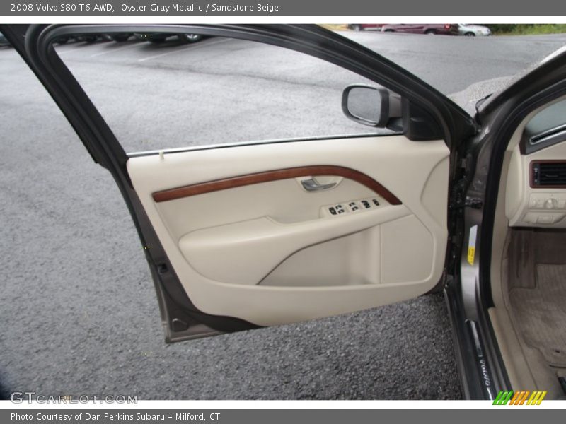 Oyster Gray Metallic / Sandstone Beige 2008 Volvo S80 T6 AWD