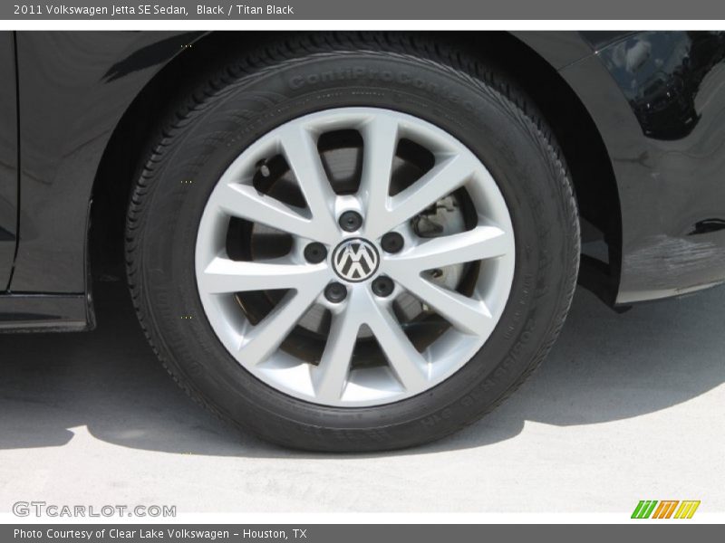 Black / Titan Black 2011 Volkswagen Jetta SE Sedan