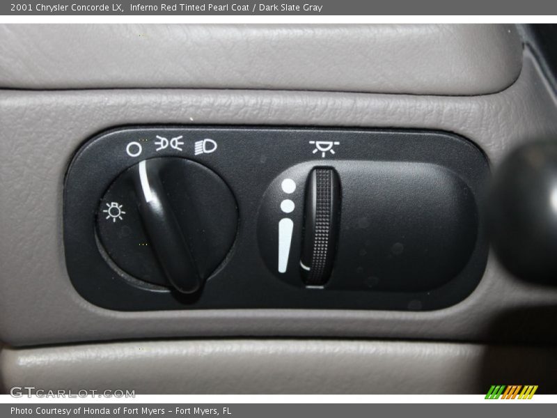 Inferno Red Tinted Pearl Coat / Dark Slate Gray 2001 Chrysler Concorde LX