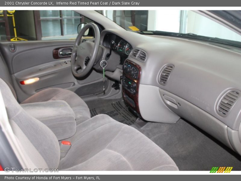 Inferno Red Tinted Pearl Coat / Dark Slate Gray 2001 Chrysler Concorde LX