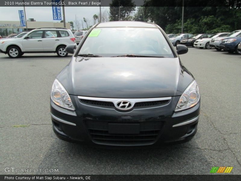 Black Pearl / Beige 2010 Hyundai Elantra Touring GLS